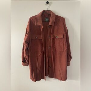 Women’s Wild Fable orange oversized shacket size M